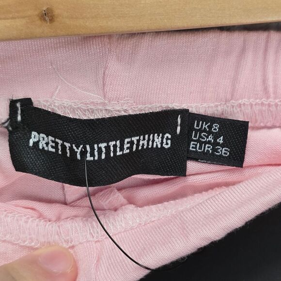 PrettyLittleThing Women's US 4 Basic Dusty Rose Cycle Pink Shorts - Picture 8 of 12
